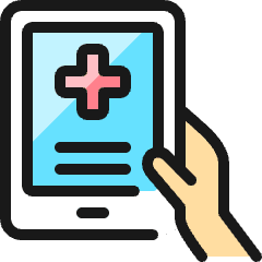 Medical App Tablet Icon from Ultimate Colors Set