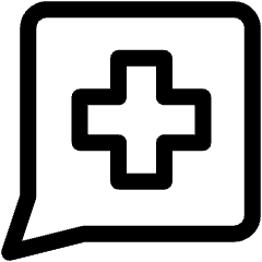 Online Consultation Cross Icon from Ultimate Regular Set