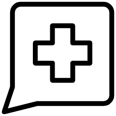 Online Consultation Cross Icon from Ultimate Light Set