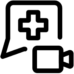 Online Consultation Video Chat Icon from Ultimate Regular Set