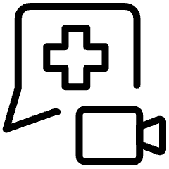 Online Consultation Video Chat Icon from Ultimate Light Set