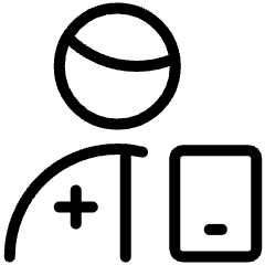 Online Doctor Phone 1 Icon from Ultimate Light Set