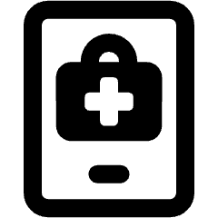 Online First Aid Phone 2 Icon from Ultimate Bold Set