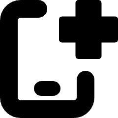 Online Medical App Checkup Service Icon from Micro Solid Set
