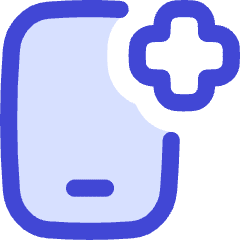 Online Medical App Checkup Service Icon from Flex Duo Set