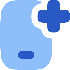 Online Medical App Checkup Service Icon from Flex Flat Set
