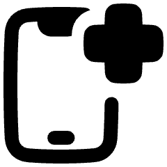 Online Medical App Checkup Service Icon from Plump Remix Set