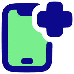 Online Medical App Checkup Service Icon from Plump Pop Set