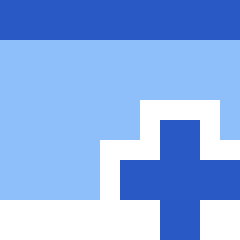 Online Medical Web Service Icon from Sharp Flat Set