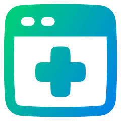 Online Medical Web Service Icon from Plump Gradient Set