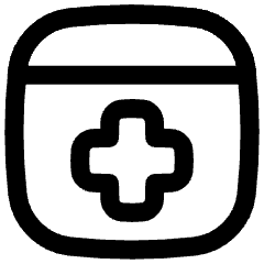 Online Medical Web Service Icon from Flex Line Set