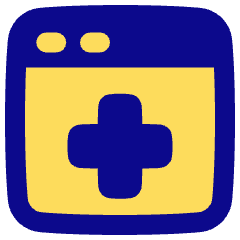 Online Medical Web Service Icon from Plump Pop Set