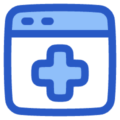 Online Medical Web Service Icon from Plump Duo Set