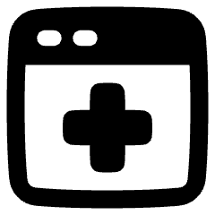 Online Medical Web Service Icon from Plump Solid Set
