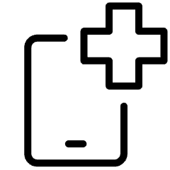 Online Medicine Phone 1 Icon from Ultimate Light Set