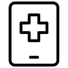 Online Medicine Phone 2 Icon from Ultimate Light Set