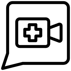 Online Video Chat Icon from Ultimate Light Set