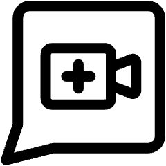 Online Video Chat Icon from Ultimate Regular Set