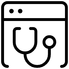 Stethoscope Website Icon from Ultimate Light Set