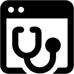 Stethoscope Website Icon from Ultimate Bold Set