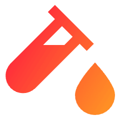 Blood Sample Icon from Sharp Gradient Set