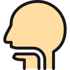 Medical Condition Throat Problem Icon from Ultimate Colors Set