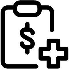 Bill Cross Money Clipboard Icon from Ultimate Regular Set