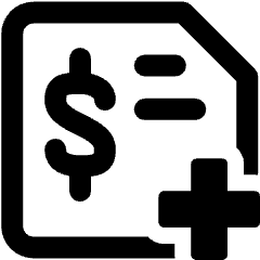 Bill Cross Money Paper Icon from Ultimate Bold Set