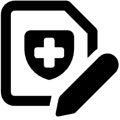 Insurance Document Edit Icon from Ultimate Bold Set