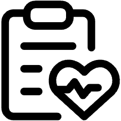 Medical Data Clipboard Heart Rate Icon from Ultimate Regular Set