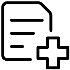 Medical Data Cross Icon from Ultimate Light Set