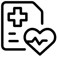 Medical Data Heart Rate Icon from Ultimate Light Set