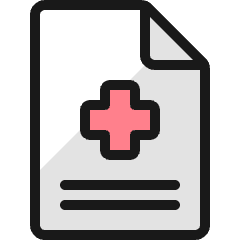 Medical File Icon from Ultimate Colors Set