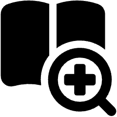 Medical Resources Search Icon from Ultimate Bold Set