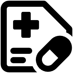 Prescription Cross Drug Icon from Ultimate Bold Set