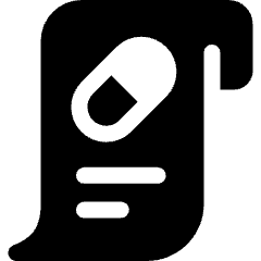 Prescription Drug Paper Icon from Ultimate Bold Set