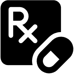 Prescription Px Drug Icon from Ultimate Bold Set