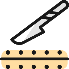 Medical Instrument Scalpel Cut Icon from Ultimate Colors Set