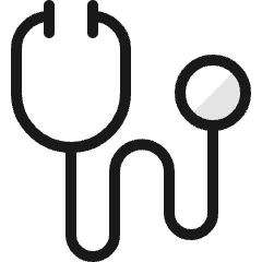 Medical Instrument Stethoscope Icon from Ultimate Colors Set