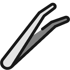 Medical Instrument Tweezers 2 Icon from Ultimate Colors Set