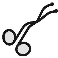 Medical Instrument Tweezers Icon from Ultimate Colors Set