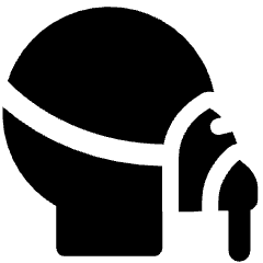 Oxygen Mask Head Side Icon from Ultimate Bold Set