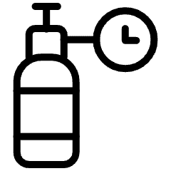 Oxygen Tank Timer Icon from Ultimate Light Set