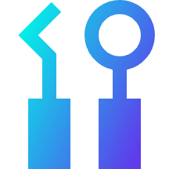 Dentist Dentistry Tools Icon from Sharp Gradient Set