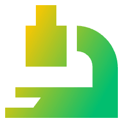 Microscope Observation Sciene Icon from Sharp Gradient Set