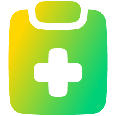 Checkup Medical Report Clipboard Icon from Plump Gradient Set