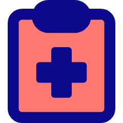 Checkup Medical Report Clipboard Icon from Core Pop Set