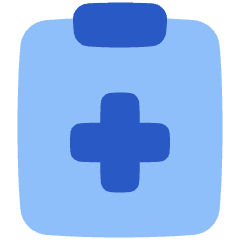 Checkup Medical Report Clipboard Icon from Plump Flat Set