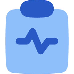 Heart Rate Clipboard Icon from Flex Flat Set