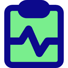 Heart Rate Clipboard Icon from Core Pop Set